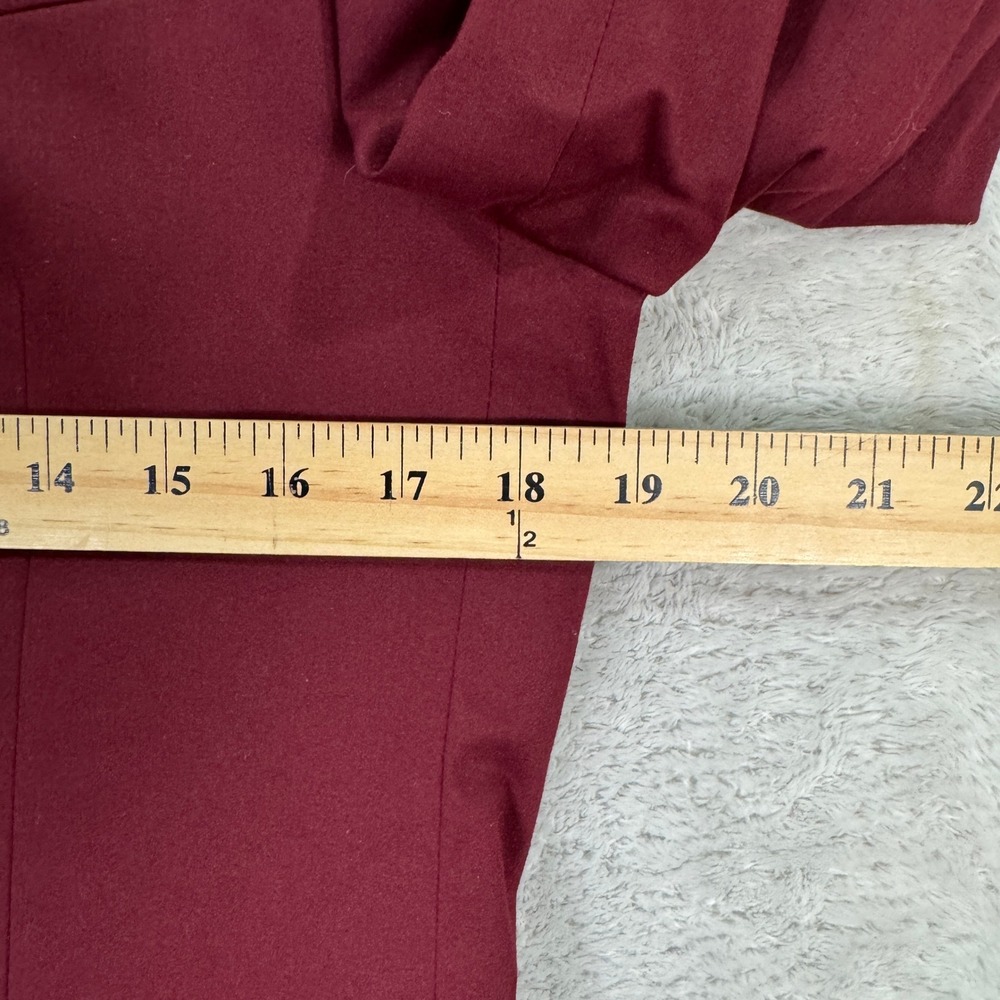 NEW EXPRESS Mens 36R Slim Fit Burgundy Red Blazer Jacket Suit Coat Casual Preppy - Picture 9 of 13